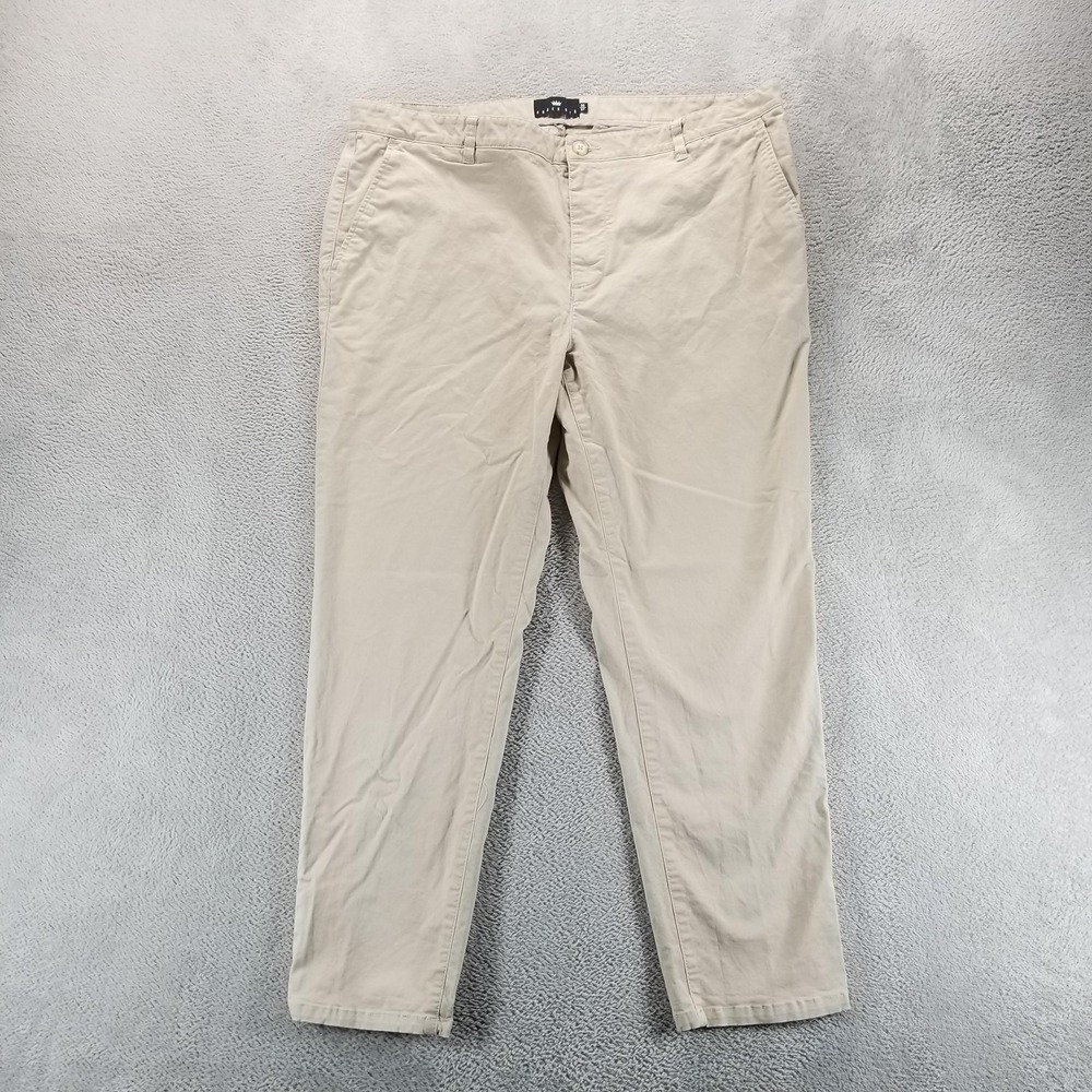 Under 510 Pants Mens 38x27 Beige Tapered Chino Stretch Casual Office Work
